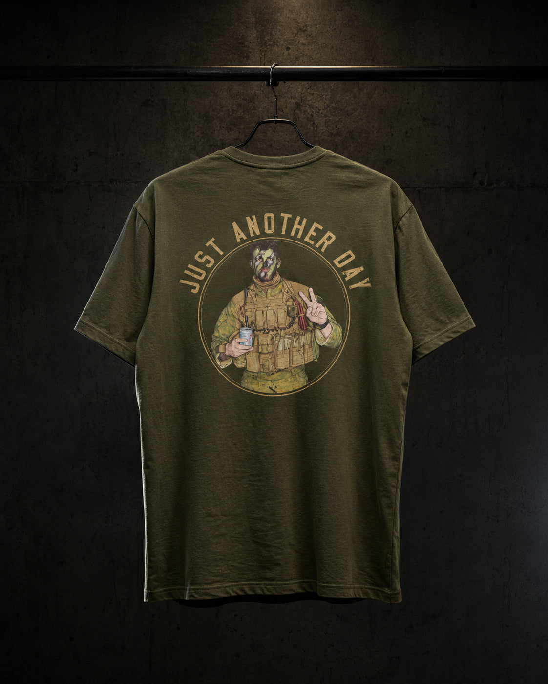 Just Another Day Graphic Tee - Khaki